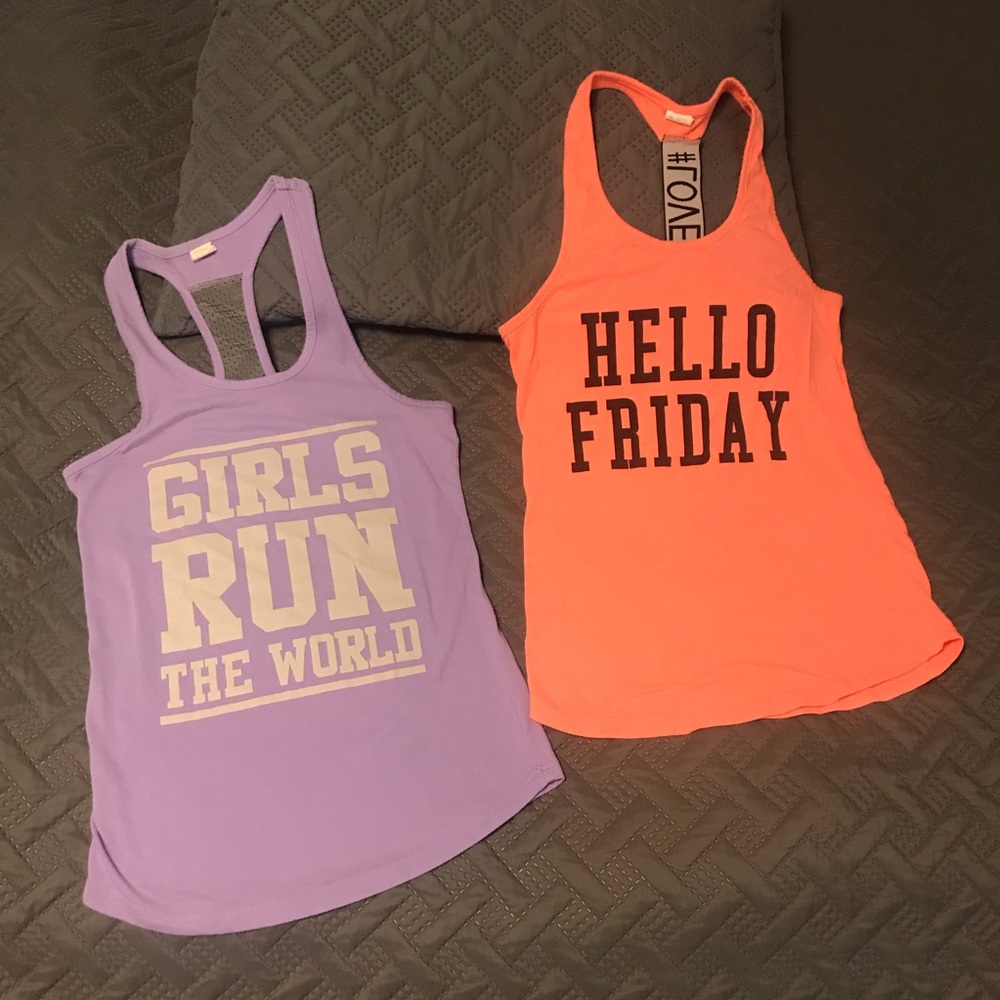 Two gently warn tank tops. S